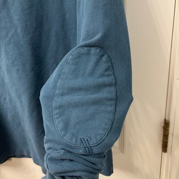 Kavu Teal Quarter-Zip Pullover size large Peru elbow patches outdoors - Picture 5 of 6